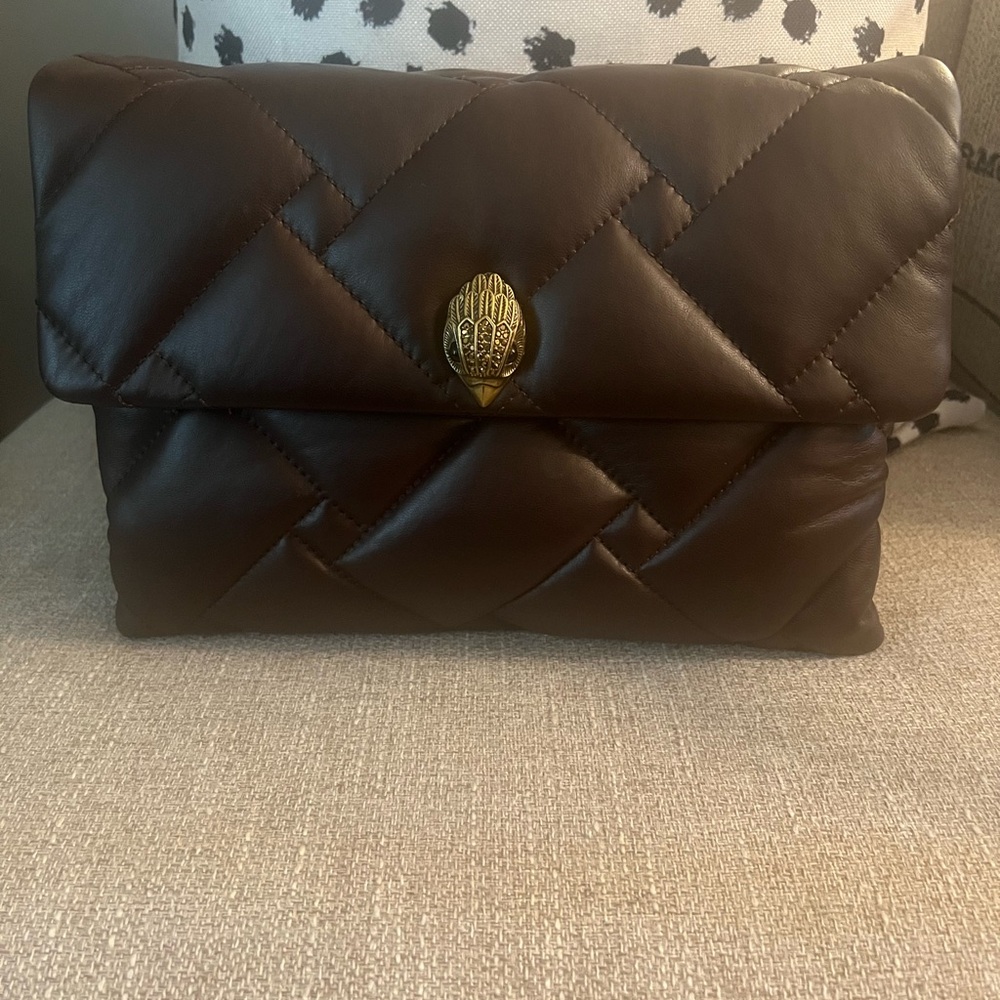 Kurt Geiger Brown Quilted Leather Bag